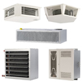 Water supplief air heating products